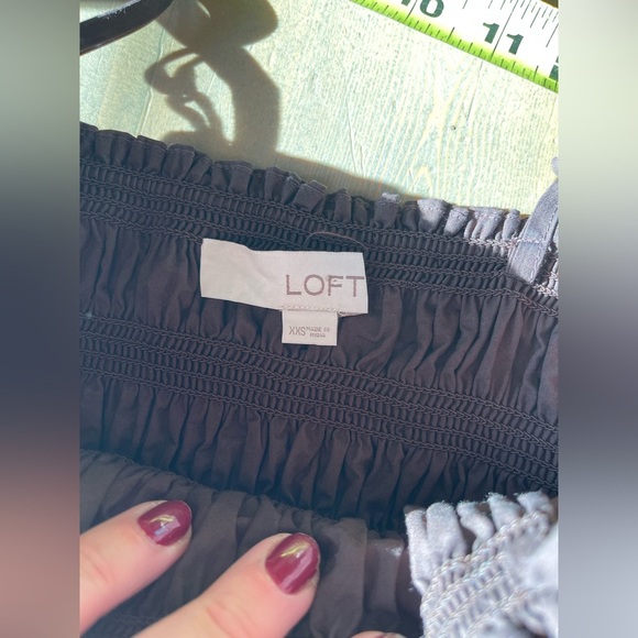 LOFT Strapless Brown Maxi Dress Size XXS - Picture 7 of 8